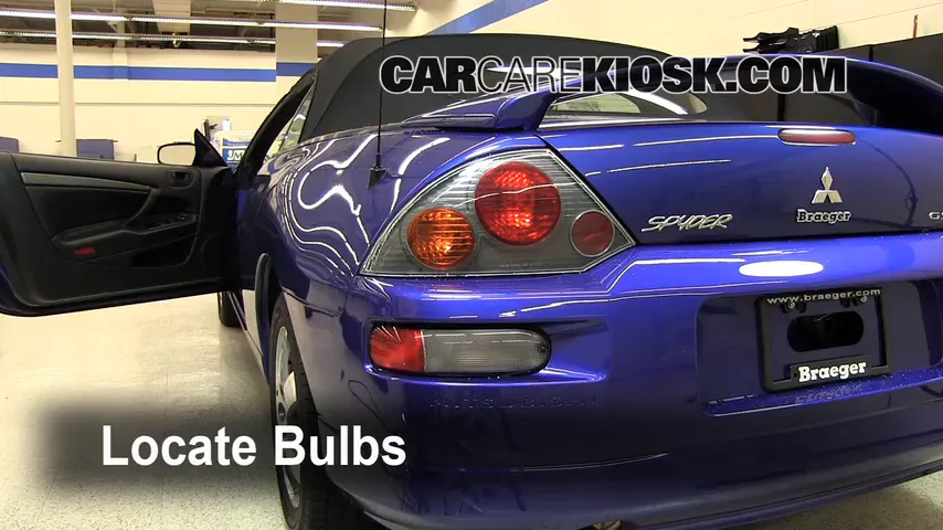 2005 Mitsubishi Eclipse Spyder GS 2.4L 4 Cyl. Lights Tail Light (replace bulb)